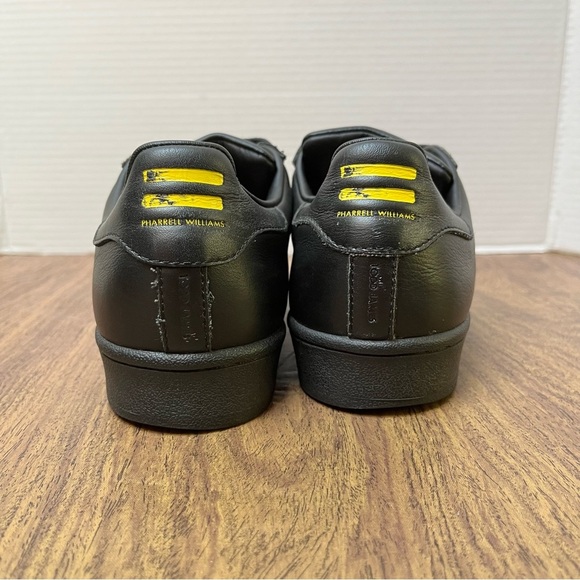 Adidas Superstar Pharrell Williams Supershell Black Yellow Shoes Size 6.5 - Picture 6 of 13